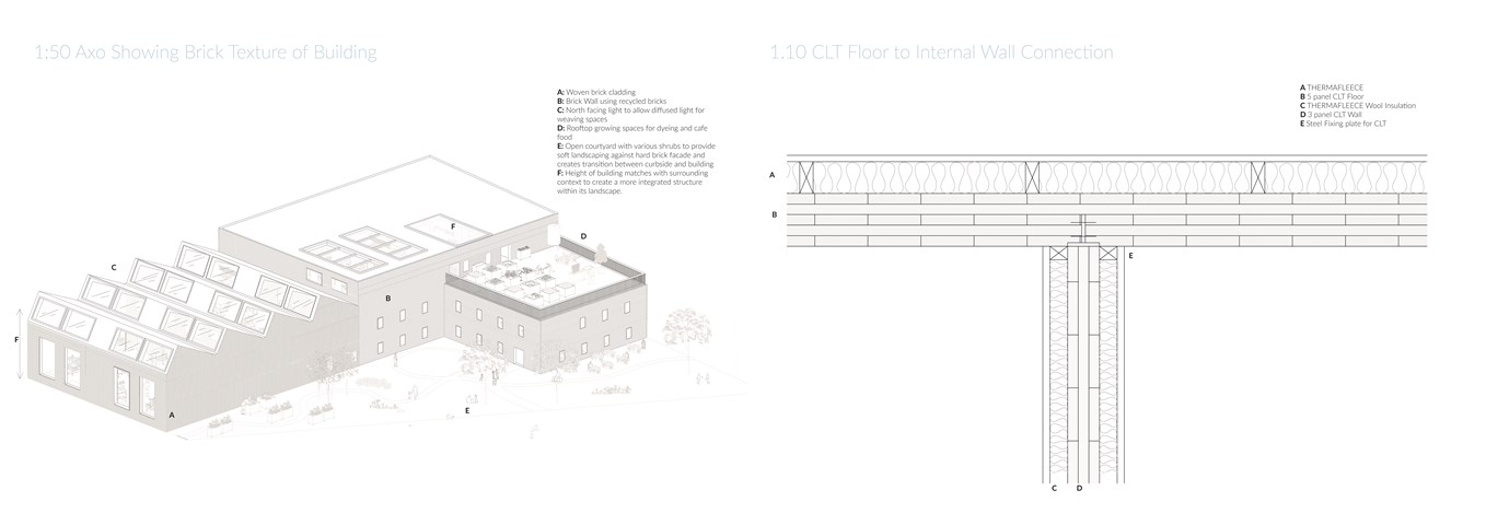 Axonometric with Floor to Internal Wall Detail