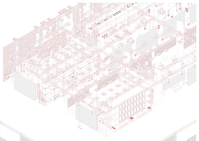 Exploded Axonometric Detail 1:50