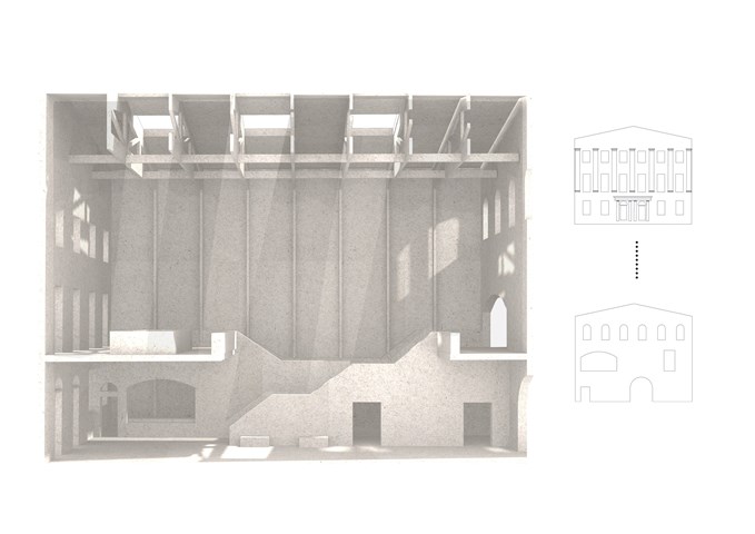 Sciographical study of the main markethall