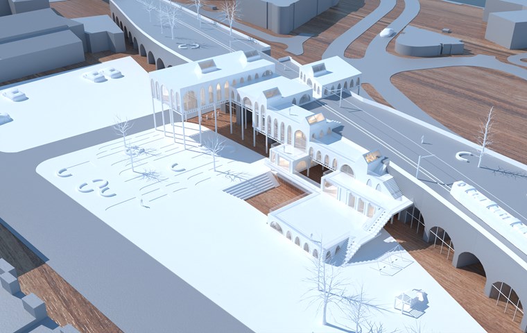 Aerial View of the Physical Model 