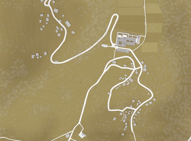 Site map of the village of Gela