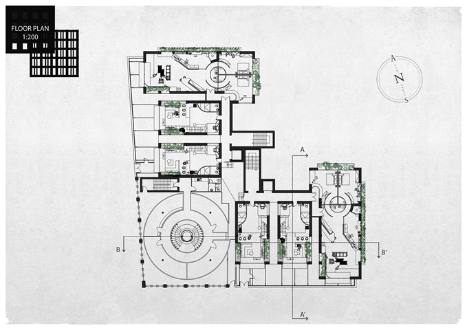 (Housing) - Floor Plan - Workspace/Residences