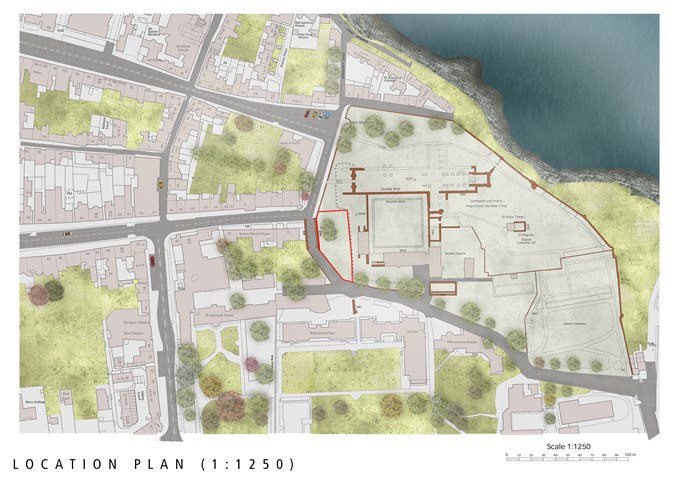 Location Plan (1:1250) for The Pends Site in St Andrews
