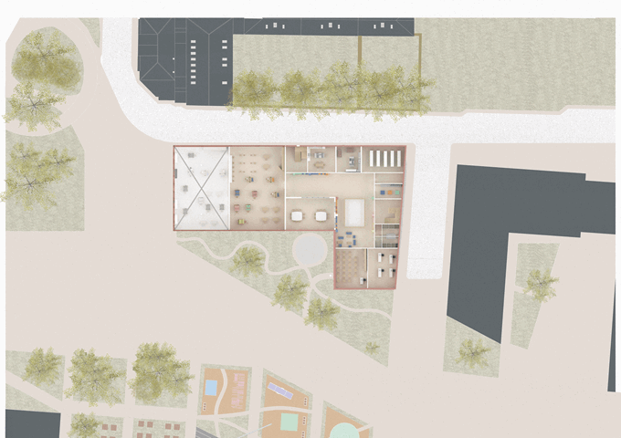 1.200 Illustrated First Floor Plan