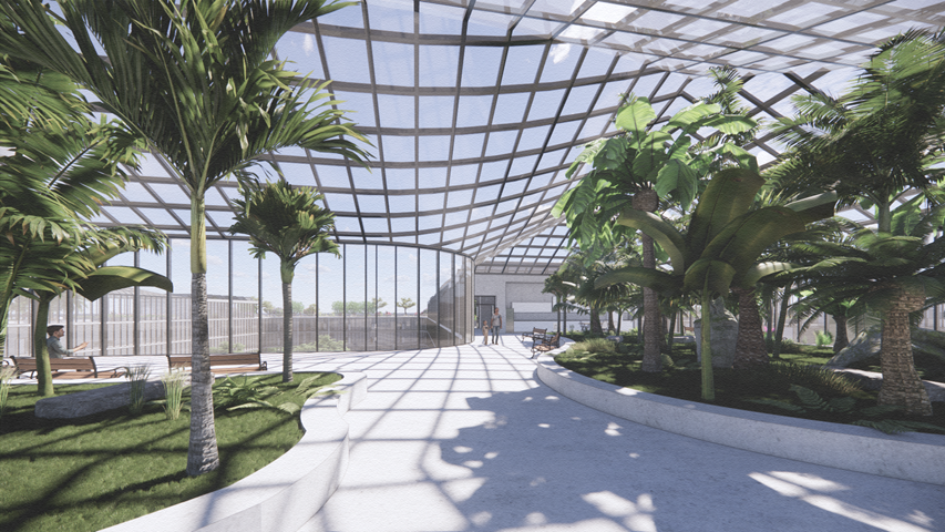 3D Visualisation of roof garden