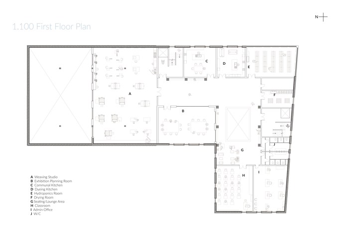 1:100 First Floor Plan