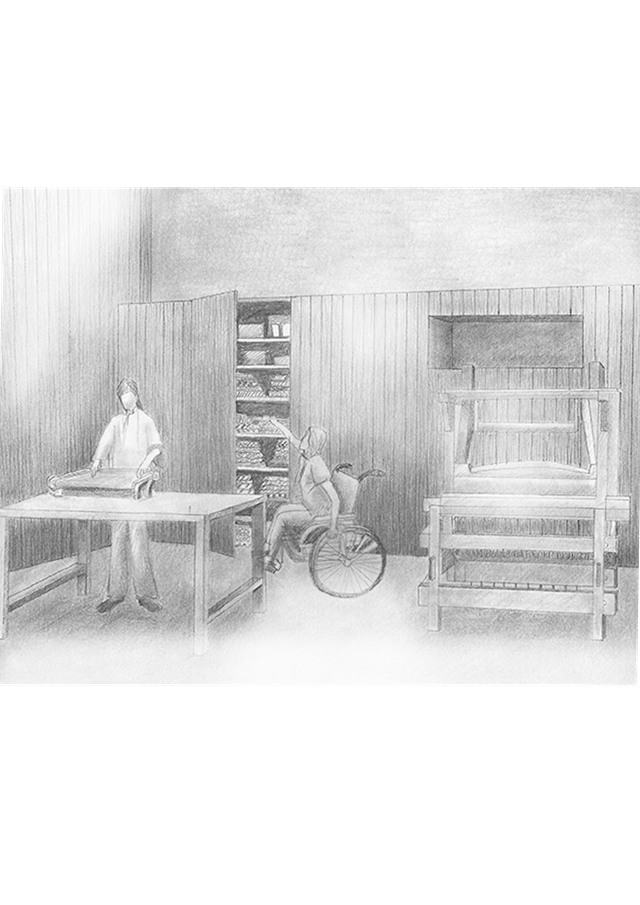 Table Loom And Storing Fabric