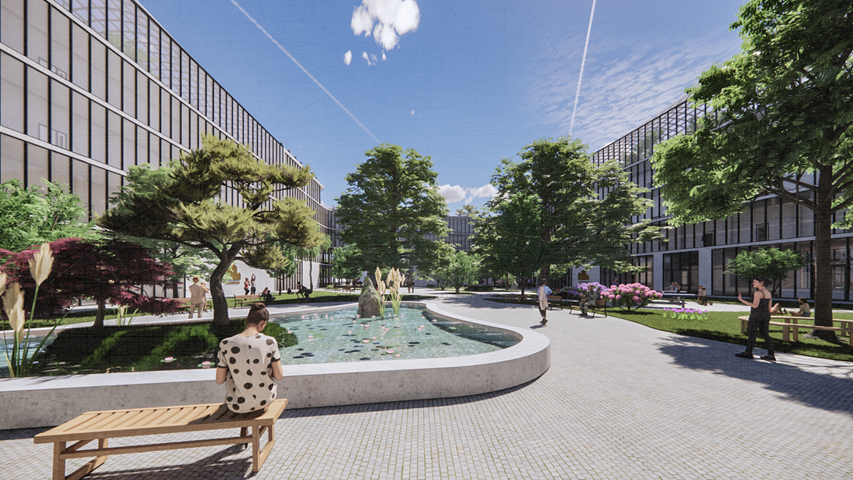 3D Visualisation of courtyard